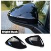 Rearview Cover Side Wing Mirror Caps Carbon Fiber Pattern Black Replacement For VW Golf 7 MK7 7.5 GTD R GTI Touran L E-GOLF