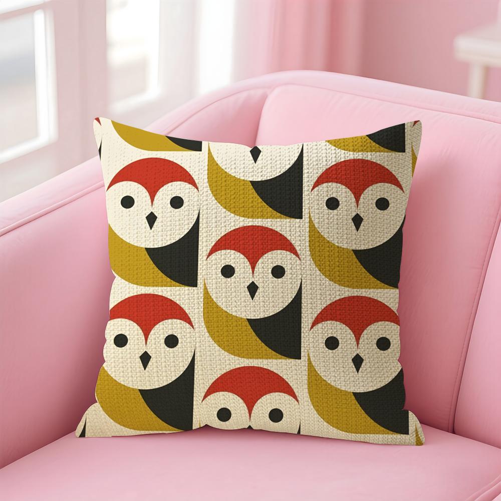 Luxury OOrla Kiely Cushion Cover Natural Linen Pillow Case DoubleSided Print Decorative Sofa Pillowcase Home Decor Gift