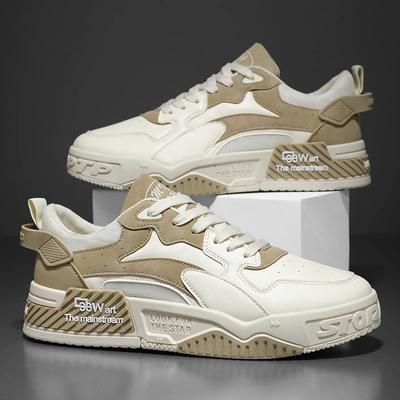 Fashion Men's Board Shoes Outdoor Casual Sports Walking Shoes Anti-slip Breathable Vulcanized Shoes Thick Sole Fashion Student Shoes