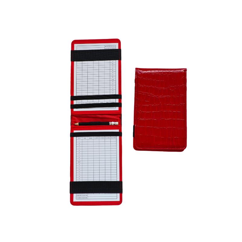 Golf Scorecard Notebook: Premium Crocodile Grain PU Leather for Course Competitions and Accessories