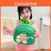 Playful Stylish And Childrens Backpack With Excavator Print Soft Oxford Fabric For Boys Girls And