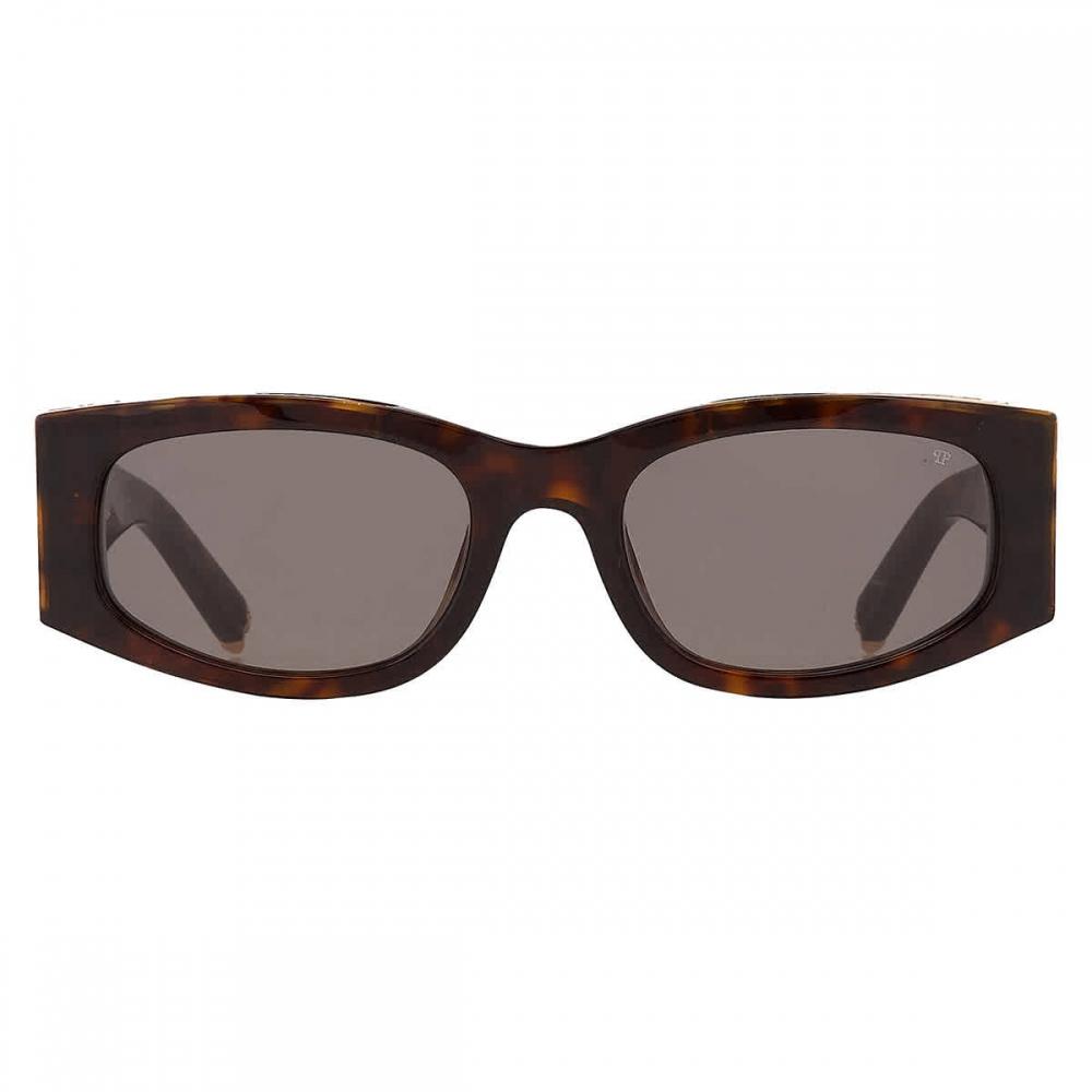 Philipp Plein Grey Oval Ladies Sunglasses Spp025s 0722 55 Multi