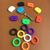 10pcs 24pcs 32pcs Color Key Sleeve Mixed Color Soft Silicone Elastic Key Ring DIY Key Pendant Marking to Distinguish 2030