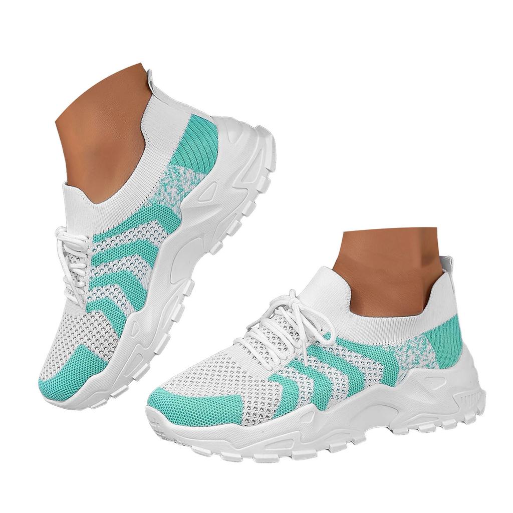 Women'S Gymnastics Sneaker Mesh Platform Lace Up Running Shoes Stylish Casual Women'S Breathable And Comfortable Shoes For Woman