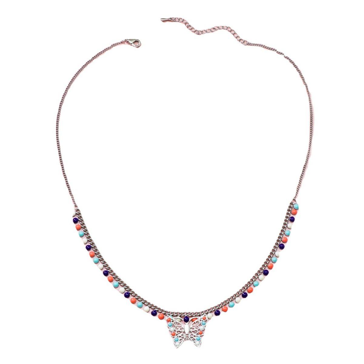 

Летнее ожерелье с шариками-капельками из масла, кулоном в виде бабочки, аксессуарами для свитера, цепочкой Naked Chain