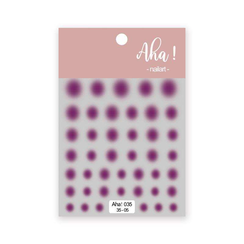 Xiaohongshu Nail Art Adhesive Sticker Smudge Gradual Change Blush Nail Decoration Solid Color Girl Nail Art Sticker
