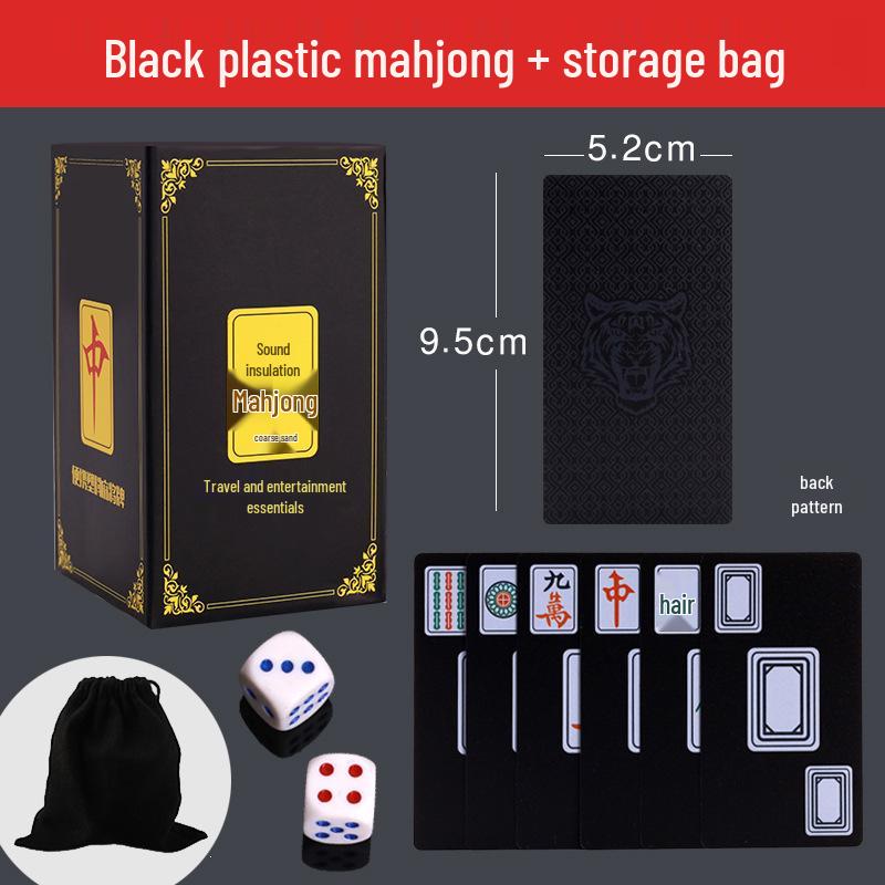 Waterproof Mini PVC Frosted Mahjong Playing Cards