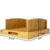 Wooden Bread with Adjustable Thickness - Manual Guide for Homemade Bread Cutting, Sturdy Baking Tool