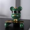 HANDUNYOU Retro Bear Bookshelf Ornament