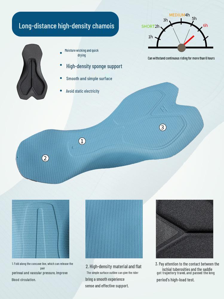 Lampada Men's Stretch Cycling Pants with Pockets: Moisture-Wicking, Quick-Drying, Color Block Design