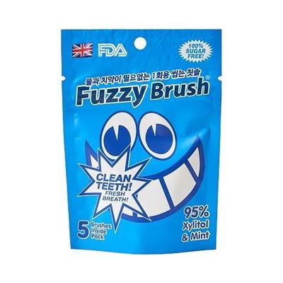Fuzzy Brush 5 Bürsten im Inneren Xylitol&Minze zuckerfrei