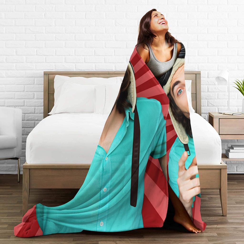 Dannys Go Warm Comfy Blankets Funny Travel Throw Blanket Couch Chair Flannel Bedspread Sofa Bed Cover