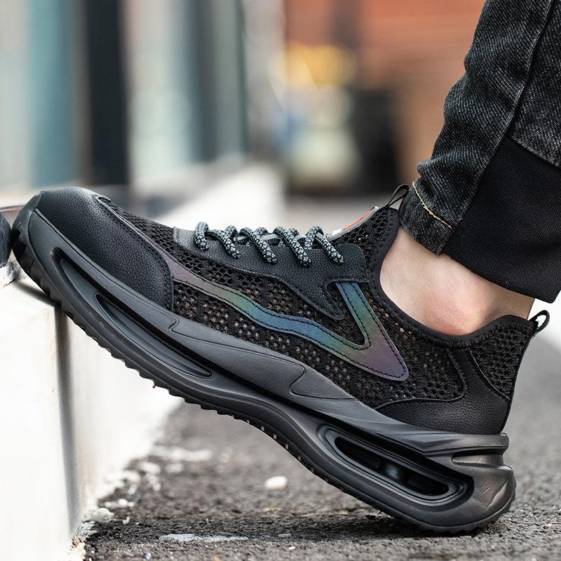 

Стандарты рабочей обуви безопасности со стальным носком, противоударные, устойчивые к проколам, легкие, дышащие, противоскользящие, износостойкие M1101 45 чёрный