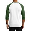Men's Raglan Sleeve Athletic Shirt Three Pack 3/4 Sleeve Lightweight Breathable Sports Tops for Gym Running Training Casual Wear