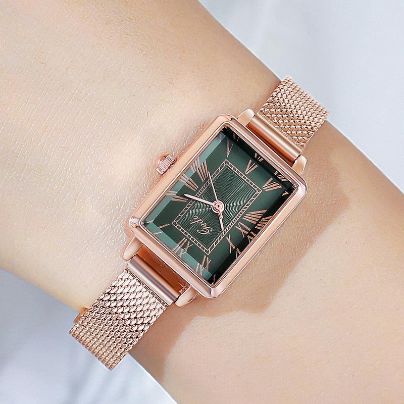 Same personality retro square women's watch fashion casual student waterproof watch
