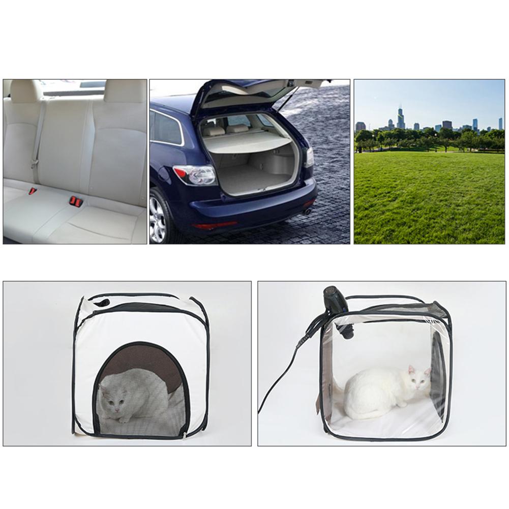 Portable Pet Hair Drying Tent Traveling Pet Cleaning Dry Bag Foldable Cage for Dog Cat