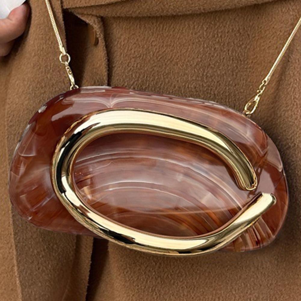 Women Retro Gold Metal Box Clutch Bag Vintage Evening Bags Luxury Designer Fashion Wedding Party Elegant Handbag with Chain