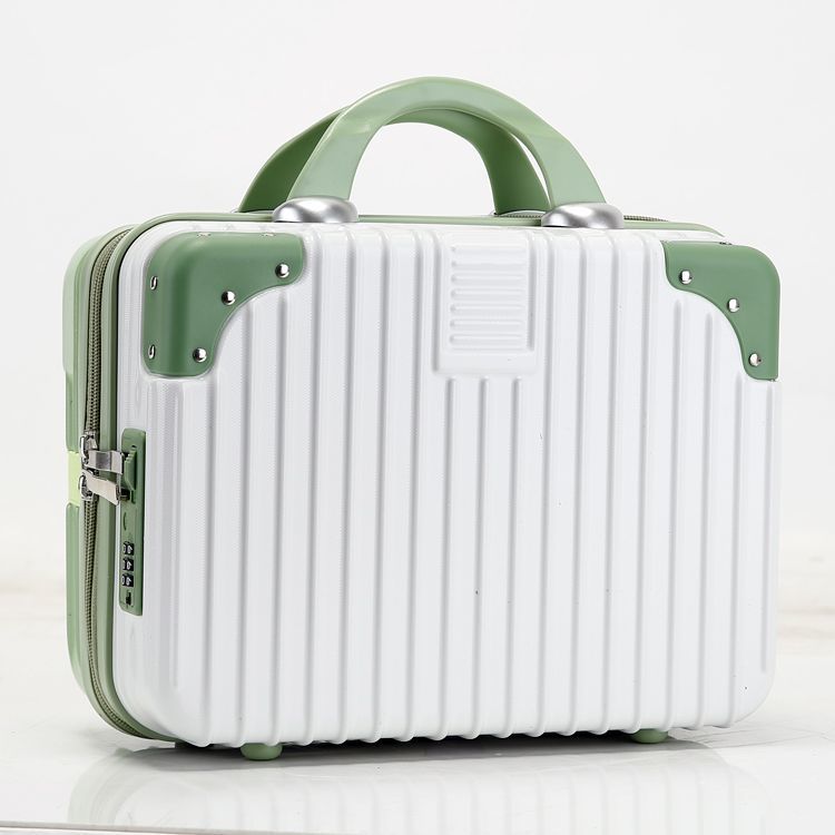 14palcové kosmetické pouzdro Úložná krabička na make-up Zámek s heslem taška na make-up Organizér Kufr Přenosný do ruky Cestovní pouzdro na zavazadla