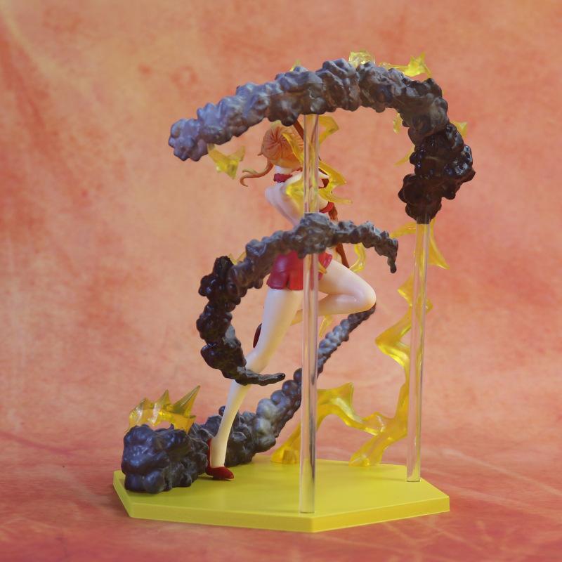 Anime One Piece Figure Black Ball Nami Weather Stick Combat Form Action Figurines PVC Model Collection Statue Toys Doll Gift