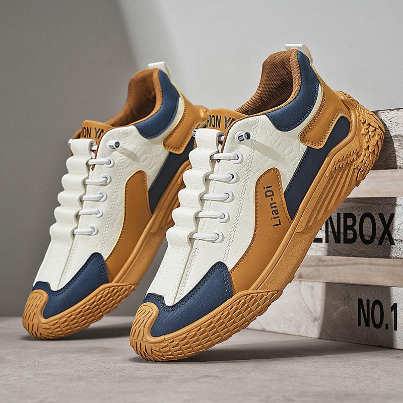 2025 Autumn New Board Shoes Men's Casual Shoes Fashion Single Shoes Versatile Trend Shoes Sports Young Men's Shoes