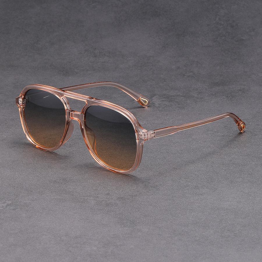 

New Fashion Double Beam Square Sunglasses ladies Luxury Designer Glasses Retro Rectangle Sun Glass Vintage Eyewear Female