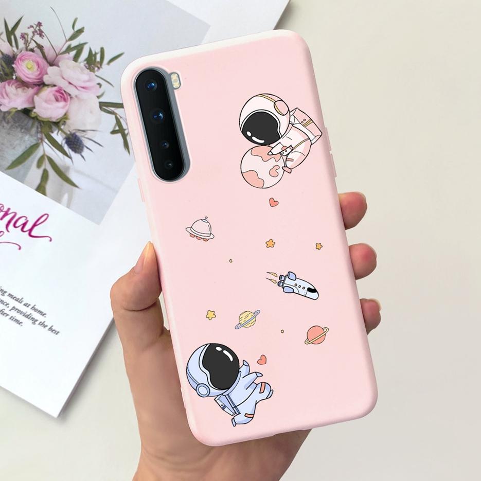 For Oneplus Nord Case AC2001 AC2003 Cute Dinosaur Cartoon Cover 6.44'' Soft Silicone Phone Cases For One Plus Nord 1+Nord Bumper