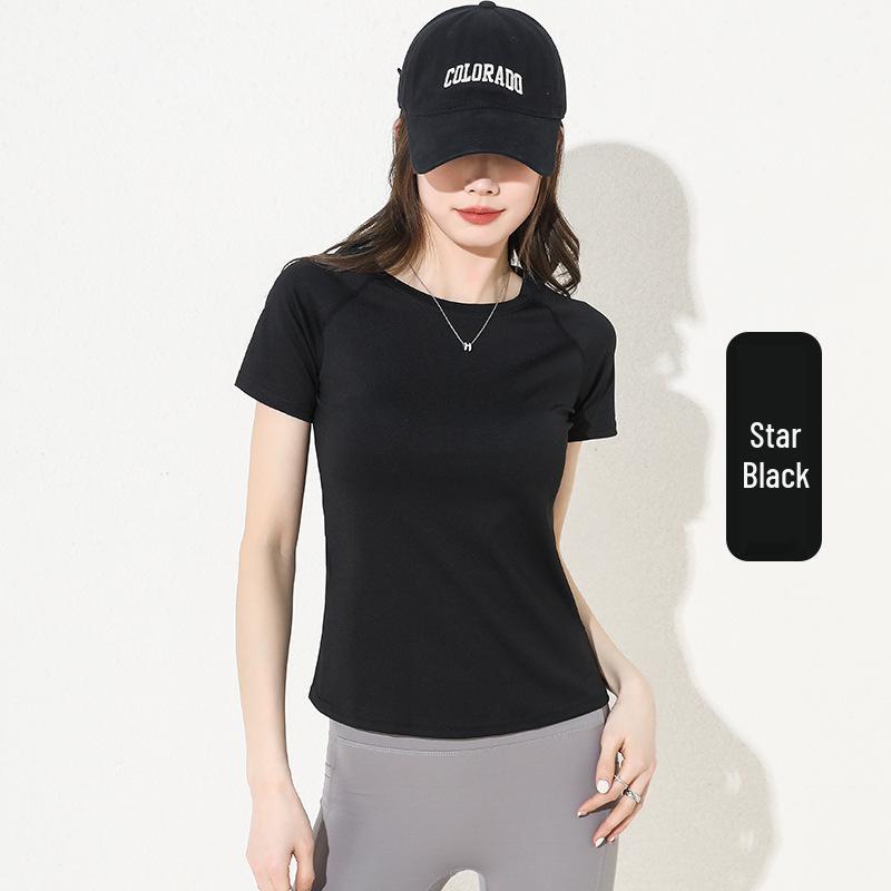 Women's Summer Sports Tops: Loose-Fit Short-Sleeve T-Shirts for Running, Fitness, Pilates, Yoga with Mesh Detailing