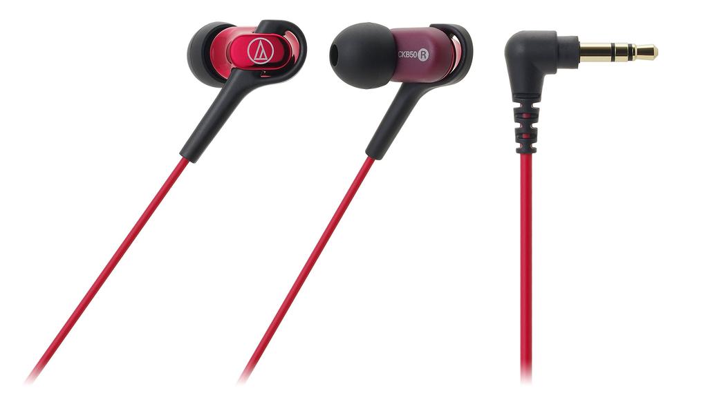 Audio Technica Canal Earphone Balanced Armature Red RD ATH-CKB50