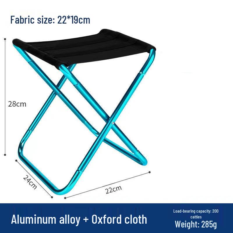 Portable Outdoor Folding Stool for Travel, Camping, Fishing, and Queueing.