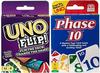 Unos Phase 10 Uno Flip 2 Pack &