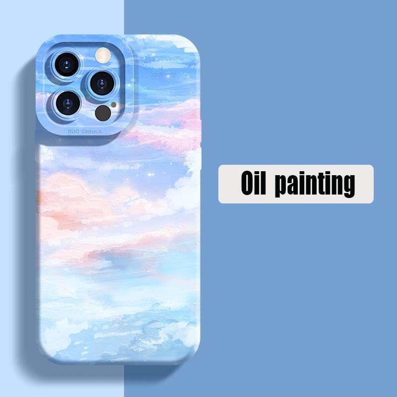 Colorful Oil Painting Phone Case For Xiaomi Redmi 13c 12c Note 12 11 13 Pro Plus 5G 12s 11s 10s 10 Pro 4G Soft Shockproof Cover