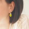 Earrings Internet Celebrity Early Spring New Earrings Women Sweet Small Fresh Earrings Small Green Design Sense
