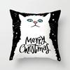 Abstract Black Cat Pattern Pillowcase Office Living Room Home Pillowcase Car Ornaments
