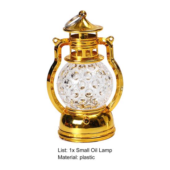 Night Lamp Vintage Simulation Flame Honeycomb Shape Decorative Plastic Christmas Decorations Wind Lantern for Home