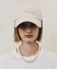 Nigaennikol Nicole Lettering Ball Cap_Beige