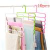 1/4PCS Clothes Hangers 5-Layers Trousers Holders Closet Storage Organizers 5 Layers Pants Towel Scarfs Racks Storage Organization