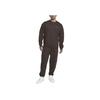 Nike Solid Color Logo Crew Neck Sweatshirt Men Tops Brown DX1362-237