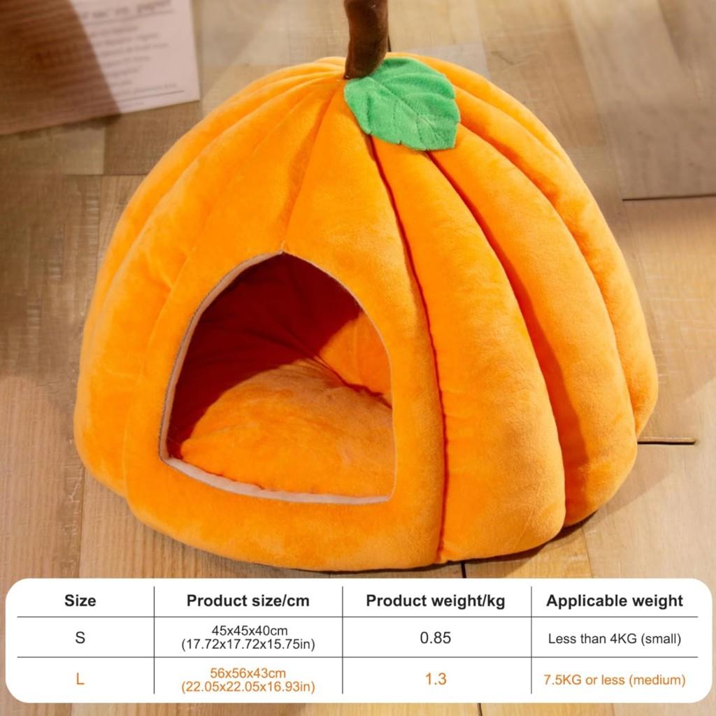 Cat Nest Universal Cat Bed Doghouse Cat Closed Security Sleeping Nest House Pumpkin Thickened Pet Nest