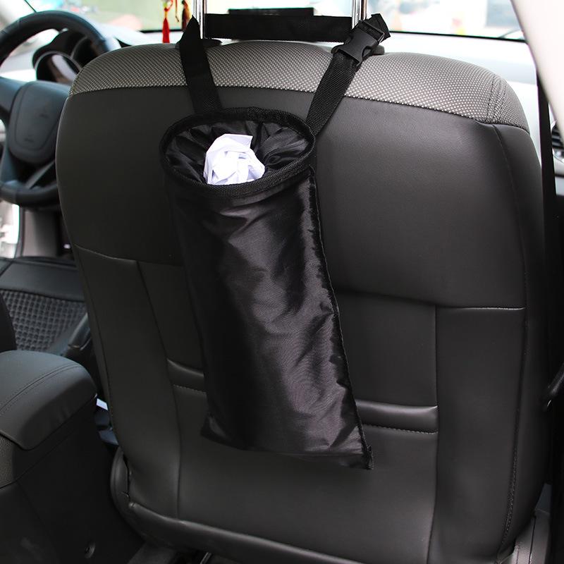 Cross-border Car Trash Bag - Hanging Polyester Seat Back Organizer