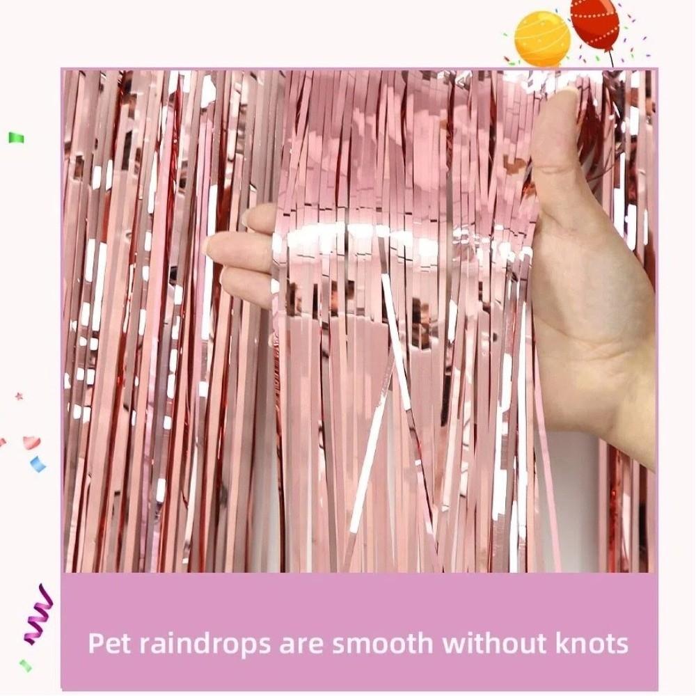 3M Glitzer Metallic Folien Fransen Girlande Folienmaterial Banner Hängend Weihnachtsfeier