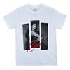 Men's Selena 3 Strips Photo On White Tee T-shirt Small White