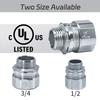 10PCS Steel Conduit Fittings with Spring Lock Easy Installation No Thread Designs Spring Lock set for Hard Metal Pipe
