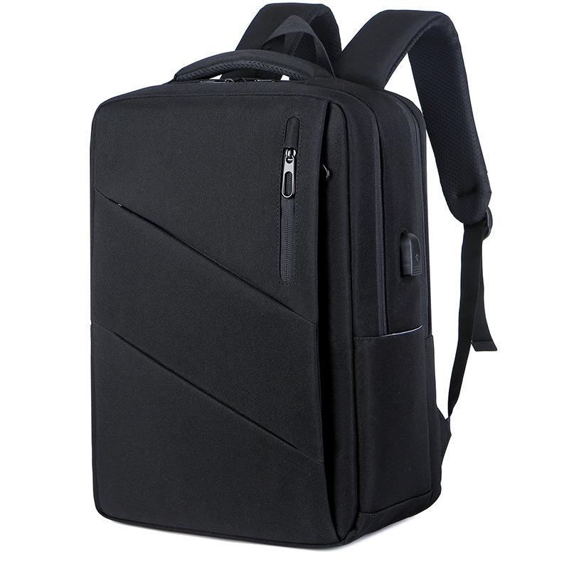 Multi-layer Business Laptop Bag USB Charging Backpack Men's Trendy Hot-selling Simple School Bag