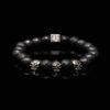 Eightvolume Ev 3Skull Bead Bracelet(Angulargray)