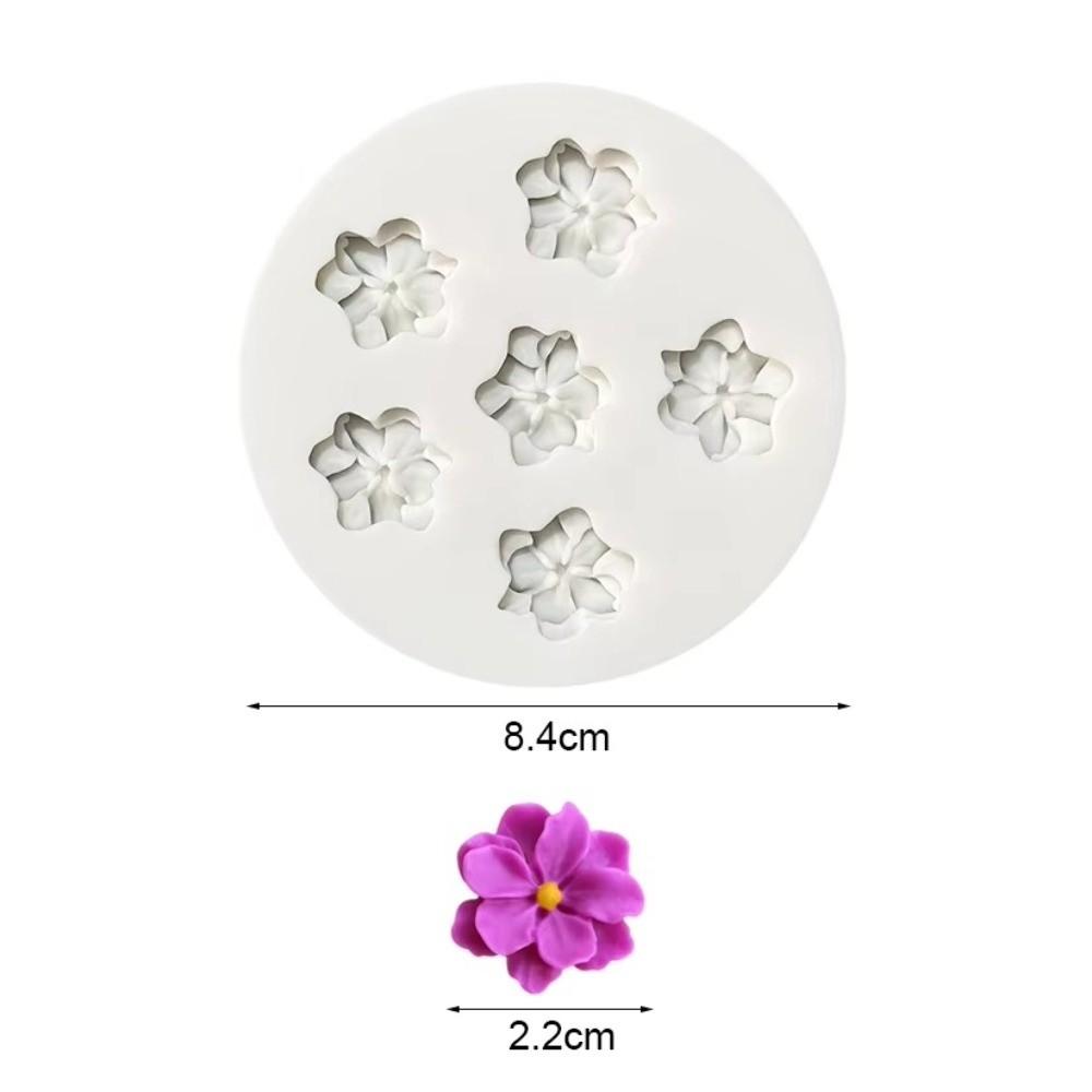 Heat Resistant Pink Flower Fondant Molds Silicone DIY Chocolate Decoration Moulds Flower Shape baking mold Resin