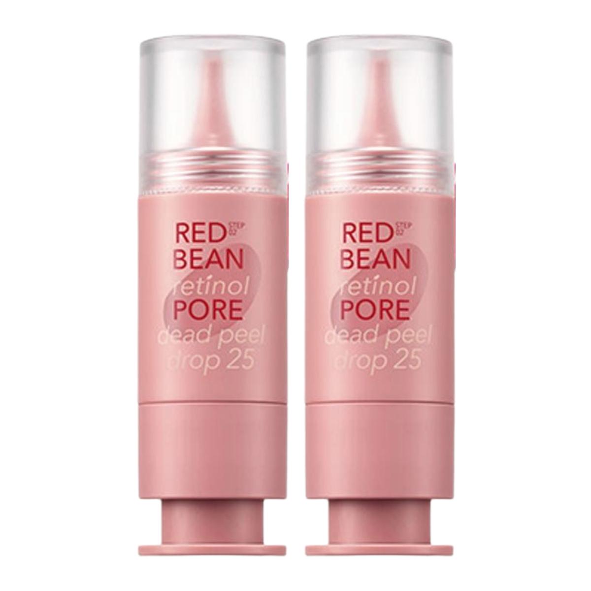 Missha Red Bean Patinol Pore Dead Peel Drop 25 Exfoliating Serum 15ml x 2pcs