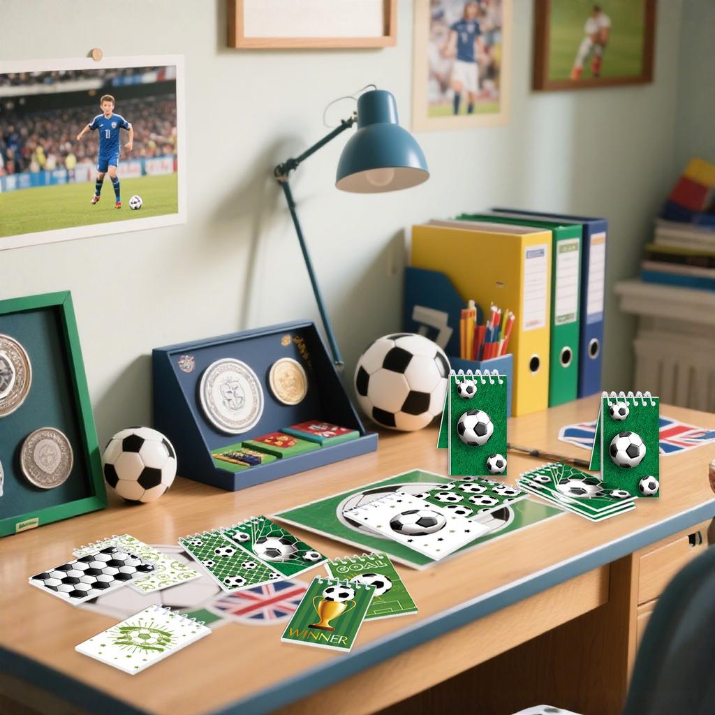 Student Portable Notebook, Football Themed Diary, Notebook