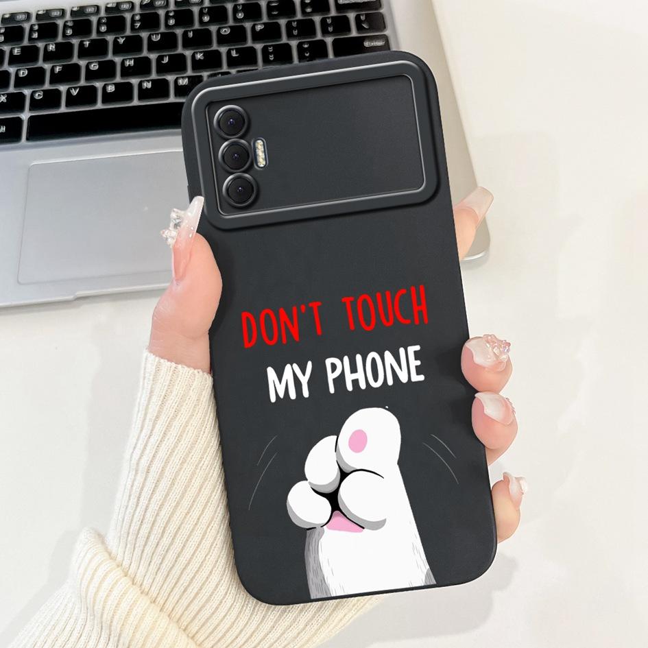 6.6" For Tecno Spark 8P 2021 Case Lovely Panda Cartoon Camera Protection Soft Matte Cover For Tecno Spark8P 8 P KG7H KG7n Bumper