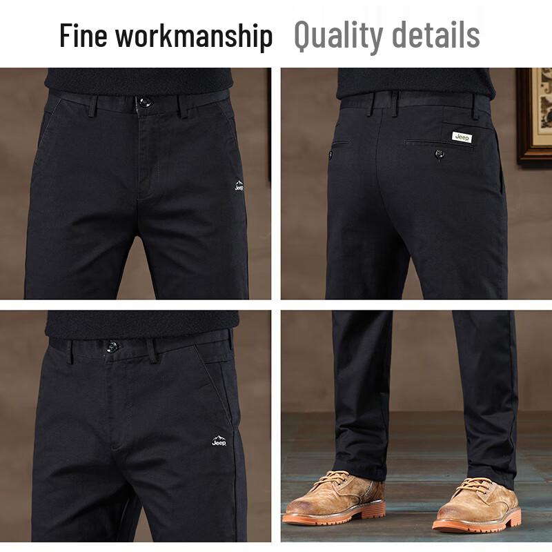 JEEP Men's Fashion Slim-Fit Straight Casual Pants
