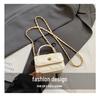 Cross-border Mini Square Kids' Handbag: Diamond Pattern, Embroidered, Versatile Crossbody and Coin Purse for Girls